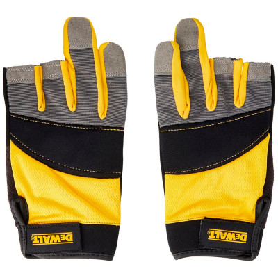 Купить Перчатки универсальные, частично открытые DeWALT DPG214L. Официальный магазин Dewalt Украина. Фирменный инструмент и оборудовние DeWALT, STANLEY, BLACK+DECKER, BOSTITCH