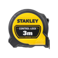 Купить Рулетка измерительная CONTROL-LOCK длиной 3 м, шириной 19 мм, в прорезиненном корпусес, двухсторонней шкалой STANLEY STHT37230-0. Официальный магазин Dewalt Украина. Фирменный инструмент и оборудовние DeWALT, STANLEY, BLACK+DECKER, BOSTITCH