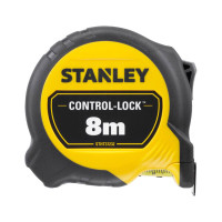 Купить Рулетка измерительная CONTROL-LOCK длиной 8 м, шириной 25 мм, в прорезиненном корпусес, двухсторонней шкалой STANLEY STHT37232-0. Официальный магазин Dewalt Украина. Фирменный инструмент и оборудовние DeWALT, STANLEY, BLACK+DECKER, BOSTITCH