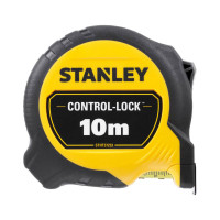 Купить Рулетка измерительная CONTROL-LOCK длиной 10 м, шириной 25 мм, в прорезиненном корпусес, двухсторонней шкалой STANLEY STHT37233-0. Официальный магазин Dewalt Украина. Фирменный инструмент и оборудовние DeWALT, STANLEY, BLACK+DECKER, BOSTITCH