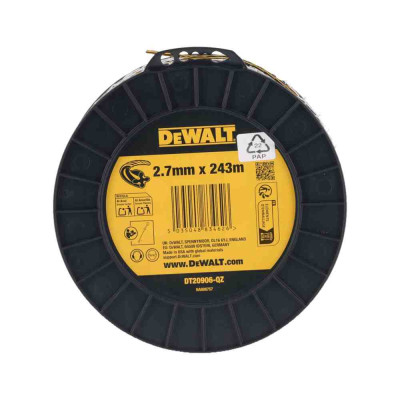 Купити Косильна жилка DeWALT DT20906. Офіційний магазин Dewalt Україна. Фірмовий інструмент та обладнання DeWALT, STANLEY, BLACK+DECKER, BOSTITCH