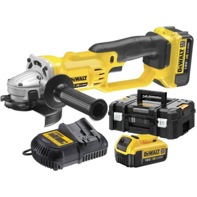 Купить Шлифмашина угловая - болгарка аккумуляторная DeWALT DCG412M2. Официальный магазин Dewalt Украина. Фирменный инструмент и оборудовние DeWALT, STANLEY, BLACK+DECKER, BOSTITCH