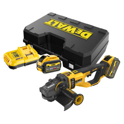 Купити Шліфмашина кутова - болгарка акумуляторна безщіткова DeWALT DCG460X2. Офіційний магазин Dewalt Україна. Фірмовий інструмент та обладнання DeWALT, STANLEY, BLACK+DECKER, BOSTITCH