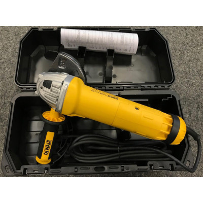 Купити Шліфмашина кутова - болгарка мережева DeWALT DWE4237K. Офіційний магазин Dewalt Україна. Фірмовий інструмент та обладнання DeWALT, STANLEY, BLACK+DECKER, BOSTITCH