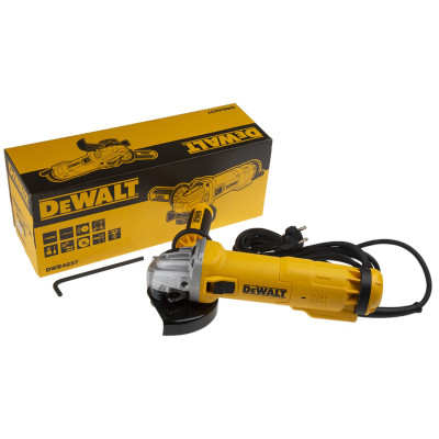 Купити Шліфмашина кутова - болгарка мережева DeWALT DWE4237. Офіційний магазин Dewalt Україна. Фірмовий інструмент та обладнання DeWALT, STANLEY, BLACK+DECKER, BOSTITCH