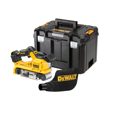 Купити Шліфмашина стрічкова акумуляторна безщіткова DeWALT DCW220NT. Офіційний магазин Dewalt Україна. Фірмовий інструмент та обладнання DeWALT, STANLEY, BLACK+DECKER, BOSTITCH