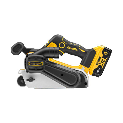 Купити Шліфмашина стрічкова акумуляторна безщіткова DeWALT DCW220P2. Офіційний магазин Dewalt Україна. Фірмовий інструмент та обладнання DeWALT, STANLEY, BLACK+DECKER, BOSTITCH
