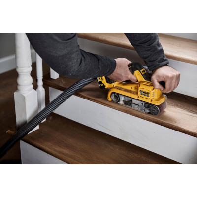 Купити Шліфмашина стрічкова акумуляторна безщіткова DeWALT DCW220P2. Офіційний магазин Dewalt Україна. Фірмовий інструмент та обладнання DeWALT, STANLEY, BLACK+DECKER, BOSTITCH