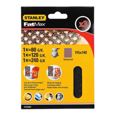Купити Сітка шліфувальна STANLEY STA39082. Офіційний магазин Dewalt Україна. Фірмовий інструмент та обладнання DeWALT, STANLEY, BLACK+DECKER, BOSTITCH