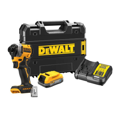 Купити Шуруповерт ударний акумуляторний безщітковий DeWALT DCF850E1T. Офіційний магазин Dewalt Україна. Фірмовий інструмент та обладнання DeWALT, STANLEY, BLACK+DECKER, BOSTITCH