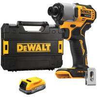 Купити Шурупокрут ударний акумуляторний безщітковий DeWALT DCF840E1T. Офіційний магазин Dewalt Україна. Фірмовий інструмент та обладнання DeWALT, STANLEY, BLACK+DECKER, BOSTITCH