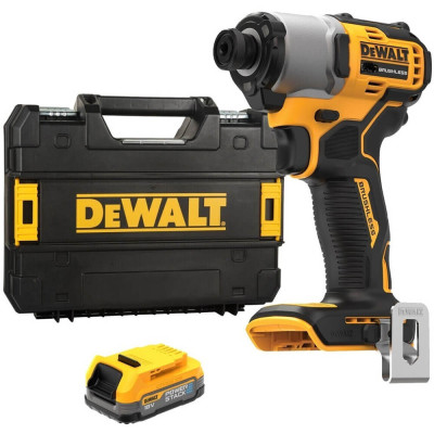 Купити Шурупокрут ударний акумуляторний безщітковий DeWALT DCF840E1T. Офіційний магазин Dewalt Україна. Фірмовий інструмент та обладнання DeWALT, STANLEY, BLACK+DECKER, BOSTITCH