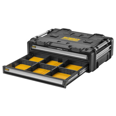 Купить Универсальный ящик TOUGHSYSTEM 2.0 DXL с 2-я шухлядками DeWALT DWST08520-1. Официальный магазин Dewalt Украина. Фирменный инструмент и оборудовние DeWALT, STANLEY, BLACK+DECKER, BOSTITCH