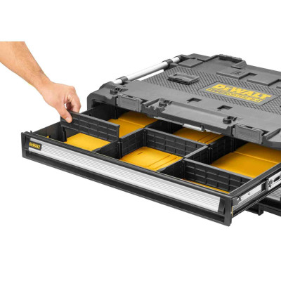 Купить Универсальный ящик TOUGHSYSTEM 2.0 DXL с 2-я шухлядками DeWALT DWST08520-1. Официальный магазин Dewalt Украина. Фирменный инструмент и оборудовние DeWALT, STANLEY, BLACK+DECKER, BOSTITCH