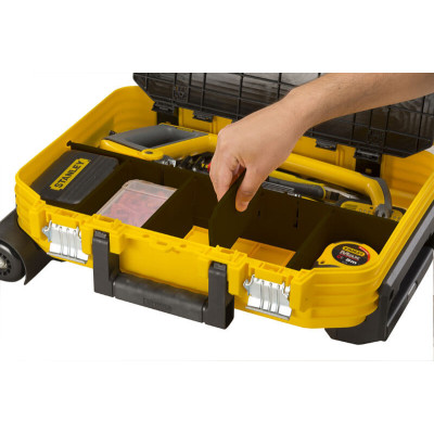 Купити Ящик техніка FATMAX®, 540х400х435 мм, армований скловолокном, оснащений колесами STANLEY FMST1-72383. Офіційний магазин Dewalt Україна. Фірмовий інструмент та обладнання DeWALT, STANLEY, BLACK+DECKER, BOSTITCH