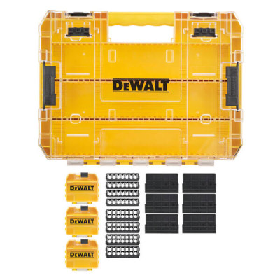 Купити Футляр для біт системи TSTAK Tough Case L DeWALT DT70804. Офіційний магазин Dewalt Україна. Фірмовий інструмент та обладнання DeWALT, STANLEY, BLACK+DECKER, BOSTITCH