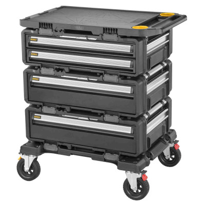 Купить Рабочая станция 5 в 1 (комплект ящиков на тележке) TOUGHSYSTEM 2.0 DXL DeWALT DWST60510-1. Официальный магазин Dewalt Украина. Фирменный инструмент и оборудовние DeWALT, STANLEY, BLACK+DECKER, BOSTITCH