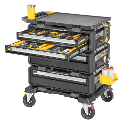 Купить Рабочая станция 5 в 1 (комплект ящиков на тележке) TOUGHSYSTEM 2.0 DXL DeWALT DWST60510-1. Официальный магазин Dewalt Украина. Фирменный инструмент и оборудовние DeWALT, STANLEY, BLACK+DECKER, BOSTITCH