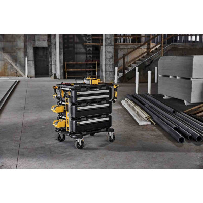 Купить Рабочая станция 5 в 1 (комплект ящиков на тележке) TOUGHSYSTEM 2.0 DXL DeWALT DWST60510-1. Официальный магазин Dewalt Украина. Фирменный инструмент и оборудовние DeWALT, STANLEY, BLACK+DECKER, BOSTITCH