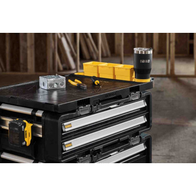 Купить Рабочая станция 5 в 1 (комплект ящиков на тележке) TOUGHSYSTEM 2.0 DXL DeWALT DWST60510-1. Официальный магазин Dewalt Украина. Фирменный инструмент и оборудовние DeWALT, STANLEY, BLACK+DECKER, BOSTITCH