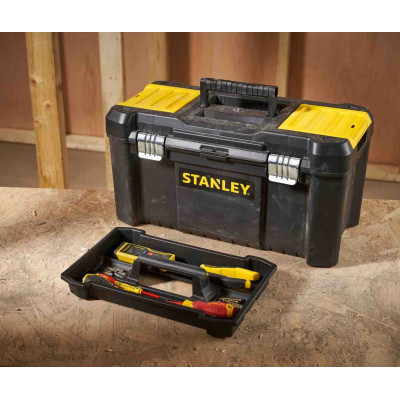 Купити Скринька ESSENTIAL, розміри 482x254x250 мм STANLEY STST1-75521. Офіційний магазин Dewalt Україна. Фірмовий інструмент та обладнання DeWALT, STANLEY, BLACK+DECKER, BOSTITCH