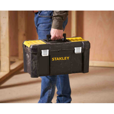 Купити Скринька ESSENTIAL, розміри 482x254x250 мм STANLEY STST1-75521. Офіційний магазин Dewalt Україна. Фірмовий інструмент та обладнання DeWALT, STANLEY, BLACK+DECKER, BOSTITCH