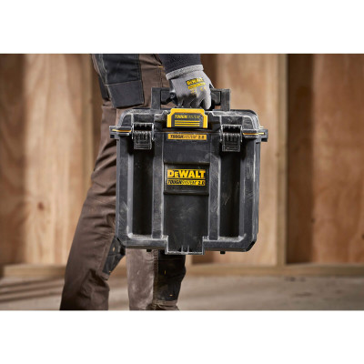 Купити Ящик з органайзером TOUGHSYSTEM 2.0 DeWALT DWST08035-1. Офіційний магазин Dewalt Україна. Фірмовий інструмент та обладнання DeWALT, STANLEY, BLACK+DECKER, BOSTITCH
