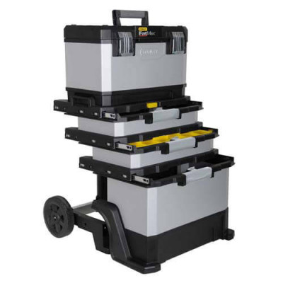 Купить Ящик FatMax® Rolling Workshop, размеры 568x893x389 мм, с колесами STANLEY 1-95-622. Официальный магазин Dewalt Украина. Фирменный инструмент и оборудовние DeWALT, STANLEY, BLACK+DECKER, BOSTITCH