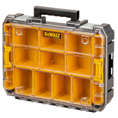 Купити Органайзер TSTAK з прозорою кришкою DeWALT DWST82968-1. Офіційний магазин Dewalt Україна. Фірмовий інструмент та обладнання DeWALT, STANLEY, BLACK+DECKER, BOSTITCH
