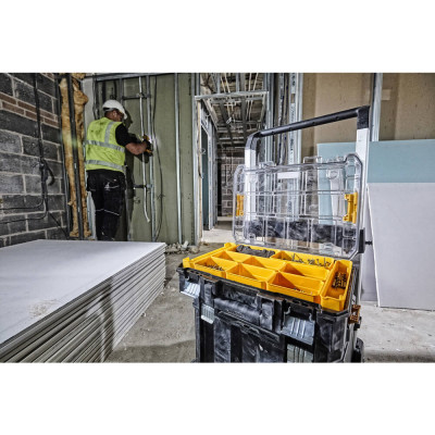 Купити Органайзер TSTAK з прозорою кришкою DeWALT DWST82968-1. Офіційний магазин Dewalt Україна. Фірмовий інструмент та обладнання DeWALT, STANLEY, BLACK+DECKER, BOSTITCH