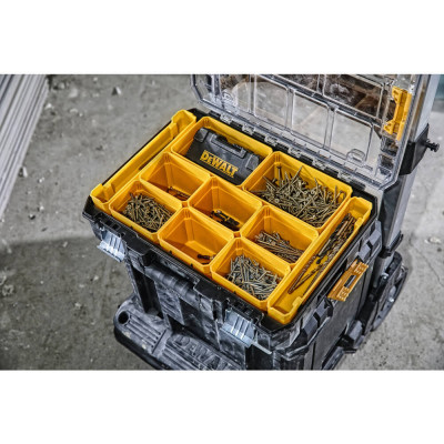 Купити Органайзер TSTAK з прозорою кришкою DeWALT DWST82968-1. Офіційний магазин Dewalt Україна. Фірмовий інструмент та обладнання DeWALT, STANLEY, BLACK+DECKER, BOSTITCH