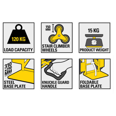Купить Тележка грузовая складная STANLEY SXWST-FT521. Официальный магазин Dewalt Украина. Фирменный инструмент и оборудовние DeWALT, STANLEY, BLACK+DECKER, BOSTITCH