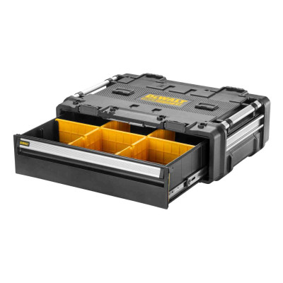 Купить Универсальный ящик TOUGHSYSTEM 2.0 DXL с шухлядкой DeWALT DWST08510-1. Официальный магазин Dewalt Украина. Фирменный инструмент и оборудовние DeWALT, STANLEY, BLACK+DECKER, BOSTITCH