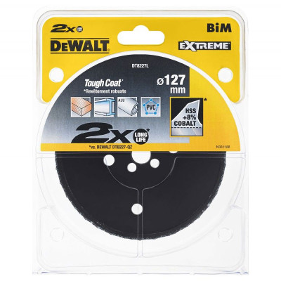 Купить Цифенбор-коронка биметаллическая EXTREME LongLife DeWALT DT8227L. Официальный магазин Dewalt Украина. Фирменный инструмент и оборудовние DeWALT, STANLEY, BLACK+DECKER, BOSTITCH
