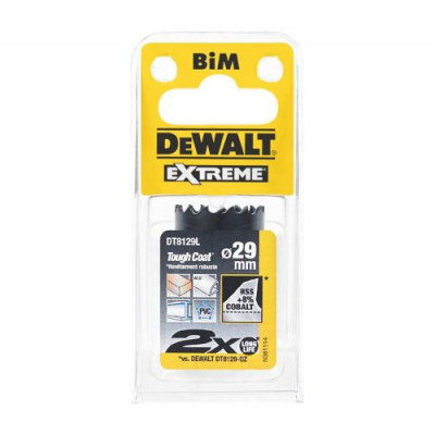 Купить Цифенбор-коронка биметаллическая EXTREME LongLife DeWALT DT8129L. Официальный магазин Dewalt Украина. Фирменный инструмент и оборудовние DeWALT, STANLEY, BLACK+DECKER, BOSTITCH