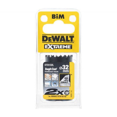 Купить Цифенбор-коронка биметаллическая EXTREME LongLife DeWALT DT8132L. Официальный магазин Dewalt Украина. Фирменный инструмент и оборудовние DeWALT, STANLEY, BLACK+DECKER, BOSTITCH