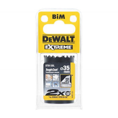 Купить Цифенбор-коронка биметаллическая EXTREME LongLife DeWALT DT8135L. Официальный магазин Dewalt Украина. Фирменный инструмент и оборудовние DeWALT, STANLEY, BLACK+DECKER, BOSTITCH