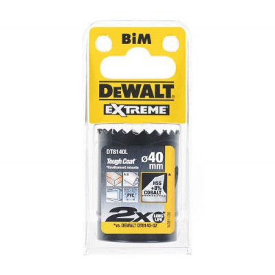 Купить Цифенбор-коронка биметаллическая EXTREME LongLife DeWALT DT8140L. Официальный магазин Dewalt Украина. Фирменный инструмент и оборудовние DeWALT, STANLEY, BLACK+DECKER, BOSTITCH