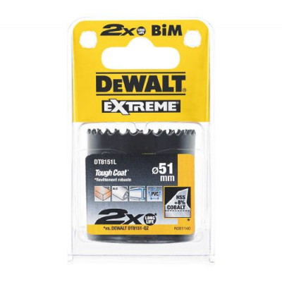 Купити Цифенбор-коронка біметалічна EXTREME LongLife DeWALT DT8151L. Офіційний магазин Dewalt Україна. Фірмовий інструмент та обладнання DeWALT, STANLEY, BLACK+DECKER, BOSTITCH