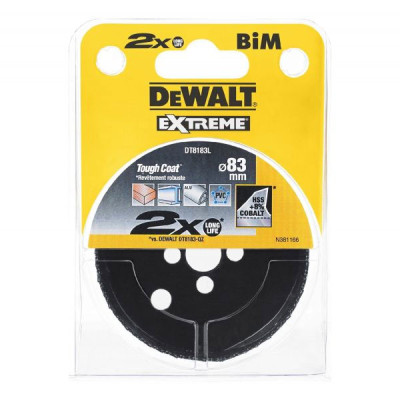 Купить Цифенбор-коронка биметаллическая EXTREME LongLife DeWALT DT8183L. Официальный магазин Dewalt Украина. Фирменный инструмент и оборудовние DeWALT, STANLEY, BLACK+DECKER, BOSTITCH