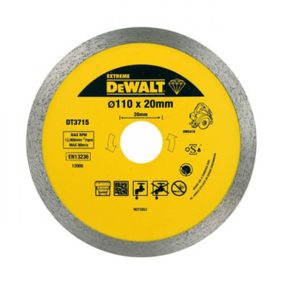 Купити Диск алмазний DeWALT DT3715. Офіційний магазин Dewalt Україна. Фірмовий інструмент та обладнання DeWALT, STANLEY, BLACK+DECKER, BOSTITCH