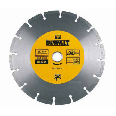 Купити Диск алмазний DeWALT DT3711. Офіційний магазин Dewalt Україна. Фірмовий інструмент та обладнання DeWALT, STANLEY, BLACK+DECKER, BOSTITCH