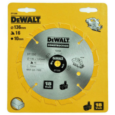 Купить Диск пильный DeWALT DT1200. Официальный магазин Dewalt Украина. Фирменный инструмент и оборудовние DeWALT, STANLEY, BLACK+DECKER, BOSTITCH