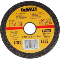 Купить Круг отрезной по металлу диаметр 115 мм DeWALT DT3400-QZ. Официальный магазин Dewalt Украина. Фирменный инструмент и оборудовние DeWALT, STANLEY, BLACK+DECKER, BOSTITCH