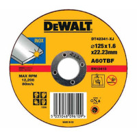 Купить Круг отрезной по металлу диаметр 125 мм DeWALT DT42341. Официальный магазин Dewalt Украина. Фирменный инструмент и оборудовние DeWALT, STANLEY, BLACK+DECKER, BOSTITCH