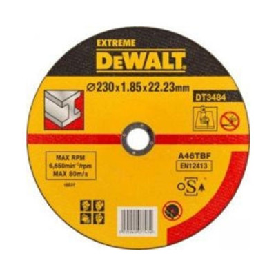 Купити Коло відрізне по металу EXTREME діаметр 230 мм DeWALT DT3484-QZ. Офіційний магазин Dewalt Україна. Фірмовий інструмент та обладнання DeWALT, STANLEY, BLACK+DECKER, BOSTITCH