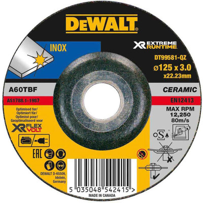 Купить Круг отрезной INOX XR DeWALT DT99581. Официальный магазин Dewalt Украина. Фирменный инструмент и оборудовние DeWALT, STANLEY, BLACK+DECKER, BOSTITCH