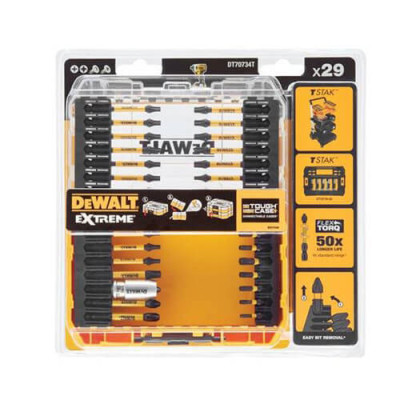 Купить Набор бит DeWALT DT70734T. Официальный магазин Dewalt Украина. Фирменный инструмент и оборудовние DeWALT, STANLEY, BLACK+DECKER, BOSTITCH