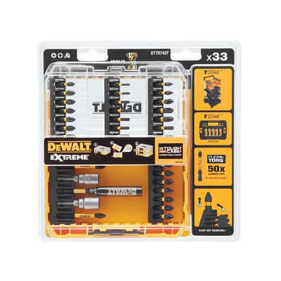 Купить Набор бит DeWALT DT70742T. Официальный магазин Dewalt Украина. Фирменный инструмент и оборудовние DeWALT, STANLEY, BLACK+DECKER, BOSTITCH