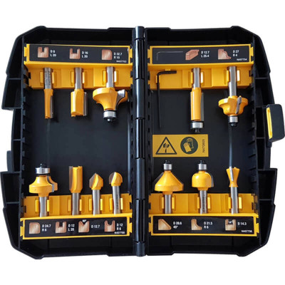 Купить Набор фрез универсальный DeWALT DT90016. Официальный магазин Dewalt Украина. Фирменный инструмент и оборудовние DeWALT, STANLEY, BLACK+DECKER, BOSTITCH